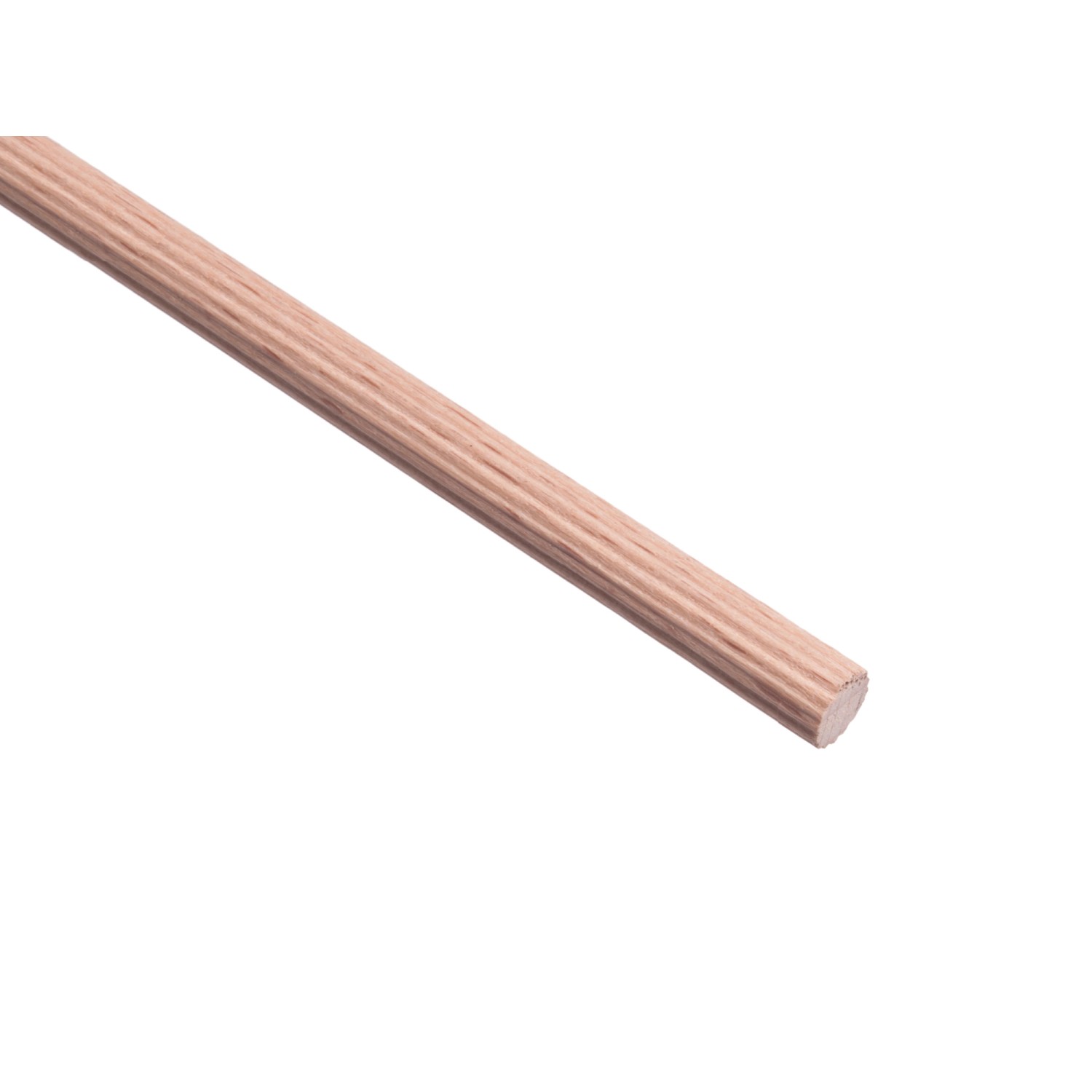 Listewka okrągła bukowa, ryflowana, wym. 10 mm x 1000 mm