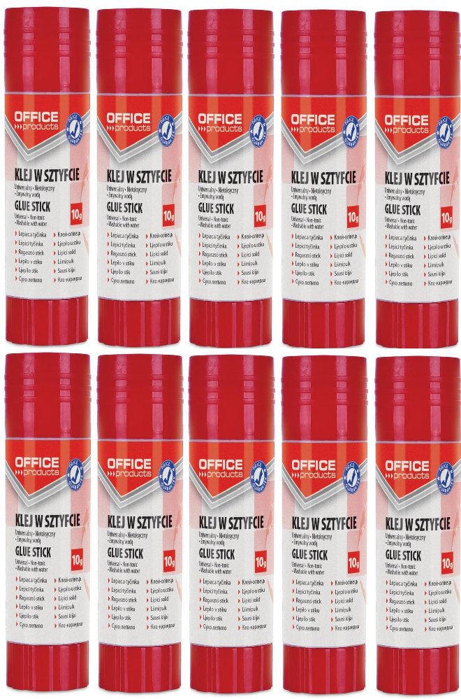 10x klej biurowy Office Products, w sztyfcie, 10g