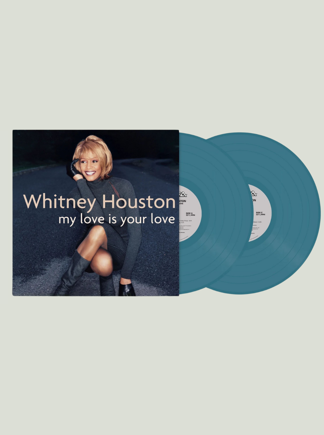 Płyta winylowa Whitney Houston - My Love Is Your Love (25th Anniversary) (Limited Special Edition) (Teal Blue Vinyl)