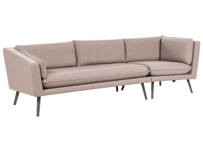 Sofa ogrodowa dla 3 osób Loretello Prawostronny Beżowy 1 szt.