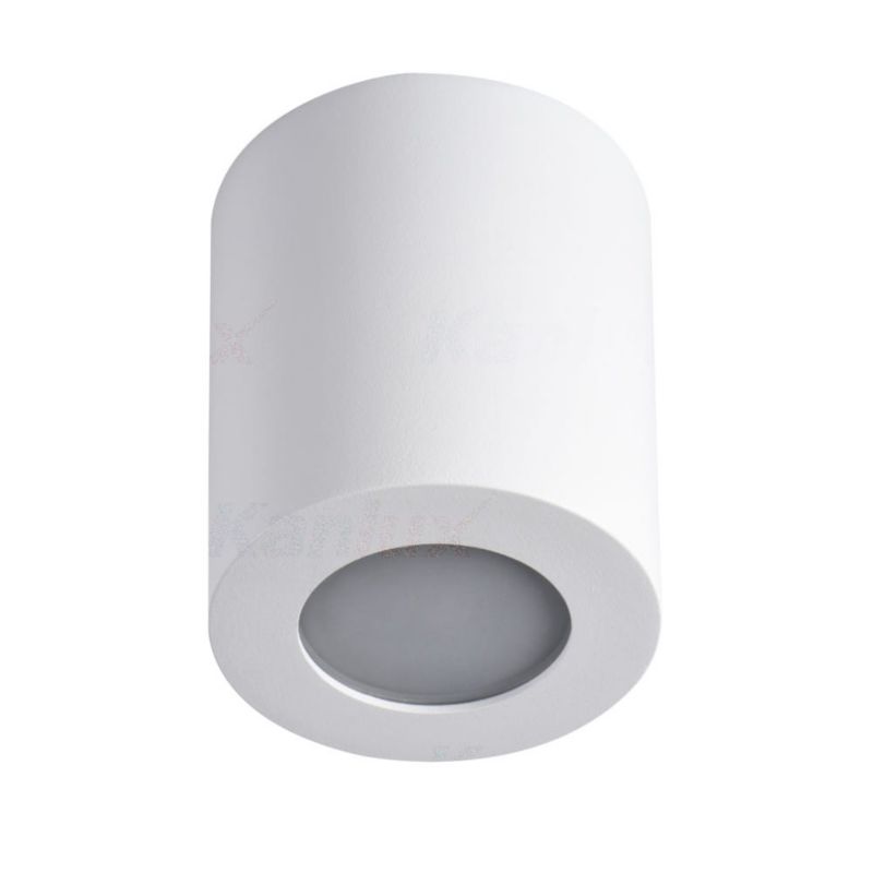 Spot oprawa sufitowa Kanlux Sani biały do łazienki 1 x GU10 x 10W IP44 wym: 8 x 8 cm - 1 szt.