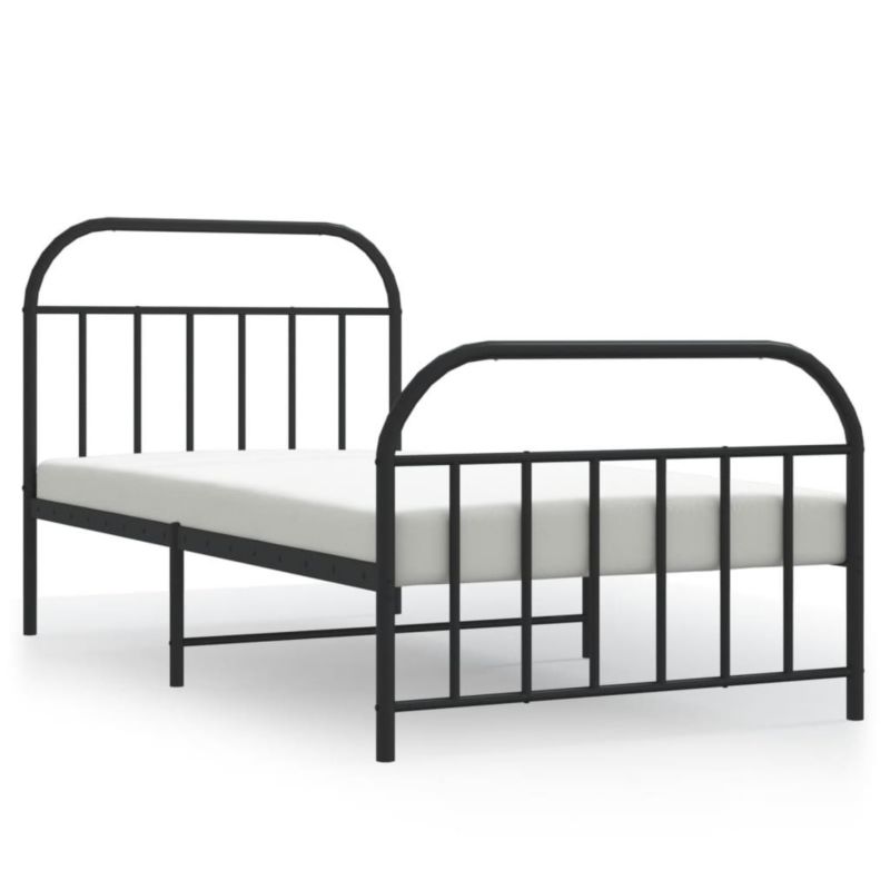 Łóżko metalowe WaszeMeble 107x203 cm czarna WM-353649 1 szt.