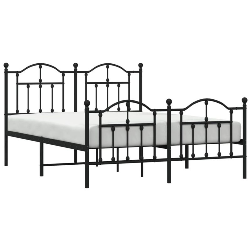 Łóżko metalowe WaszeMeble 140x200 cm czarna WM-353458 1 szt.