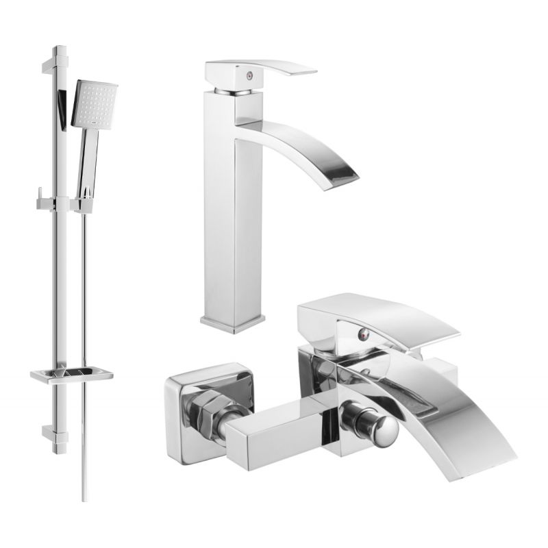Zestaw wannowy Mexen Libra chrom 1 szt.