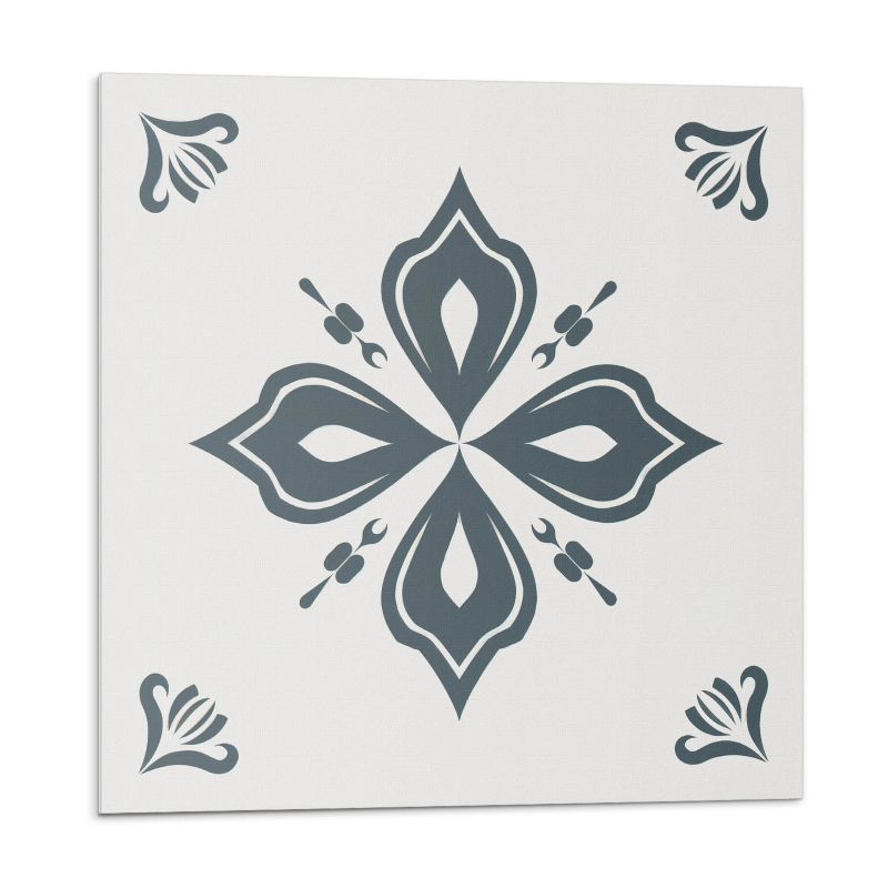Kafelki samoprzylepne Wallfluent 30x30 cm Kwiaty w formie krzyża 9 szt.