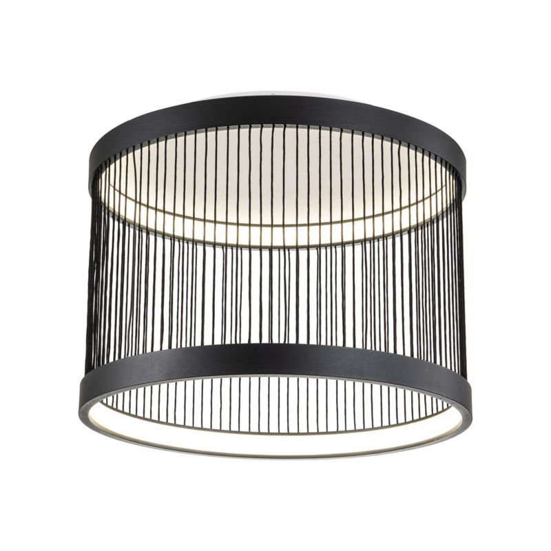 Lampa wisząca Milagro Guarda 5284 czarna szerokość 51.2 cm wbudowany LED 43W 1 szt.