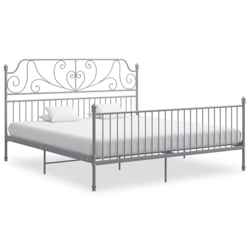 Łóżko metalowe WaszeMeble 180x200 cm szara WM-324858 1 szt.