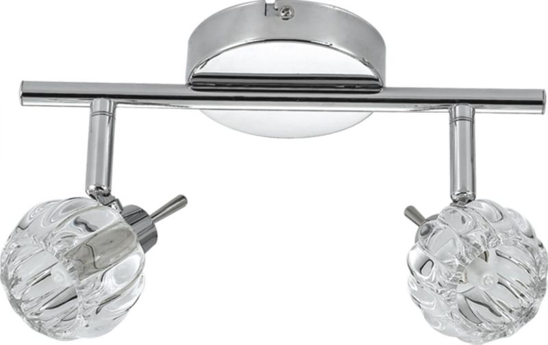 Lampa sufitowa Candellux Bombola przezroczysto-chromowana wym: 13 x 31 x 8 cm 2xG9 x 40W 1 szt.