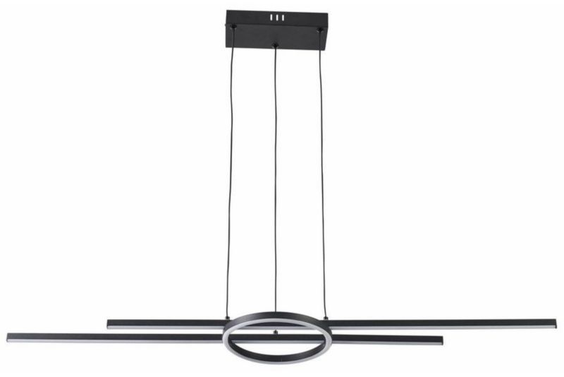 Lampa wisząca Reality Xandra czarna wym: 120 x 100 x 20 cm wbudowany LED 36W 1 szt.