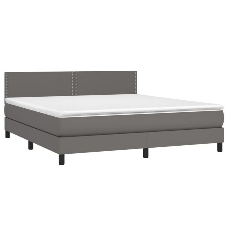 Łóżko kontynentalne WaszeMeble 180x200 cm szara WM-3134181 1 szt.