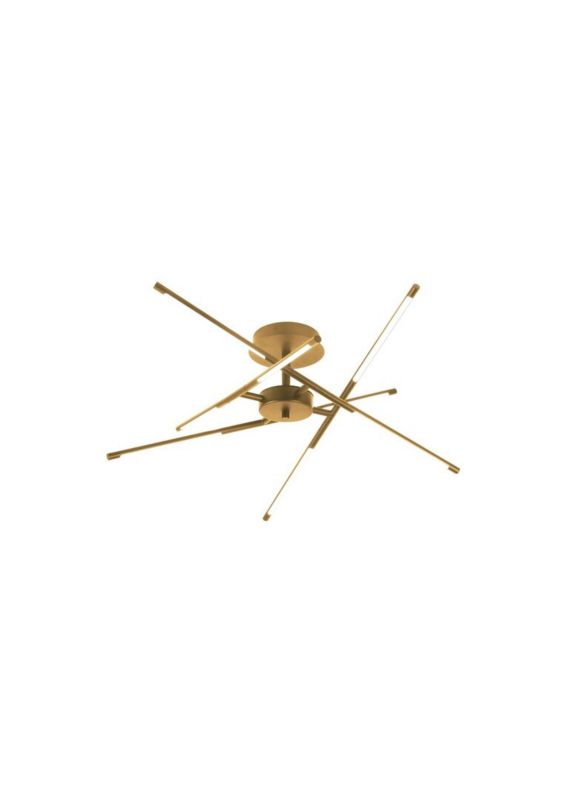 Lampa sufitowa wisząca Rabalux Henli2 3393 złoto-biała designerska wbudowany LED 40W 1 szt.