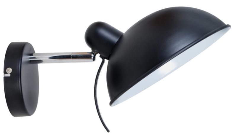 Kinkiet ścienny Candellux Durio czarno-biały-chromowany 1 x E14 x 40W IP20 wym: 14 x 21 x 30 cm - 1 szt.