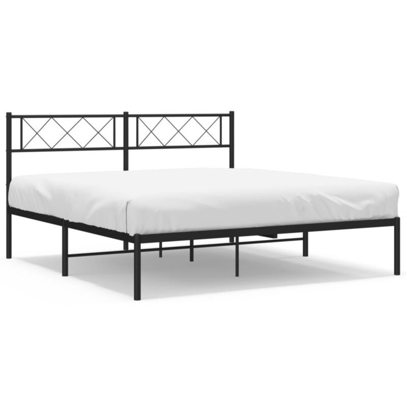Łóżko metalowe WaszeMeble 120x200 cm czarna WM-372275 1 szt.