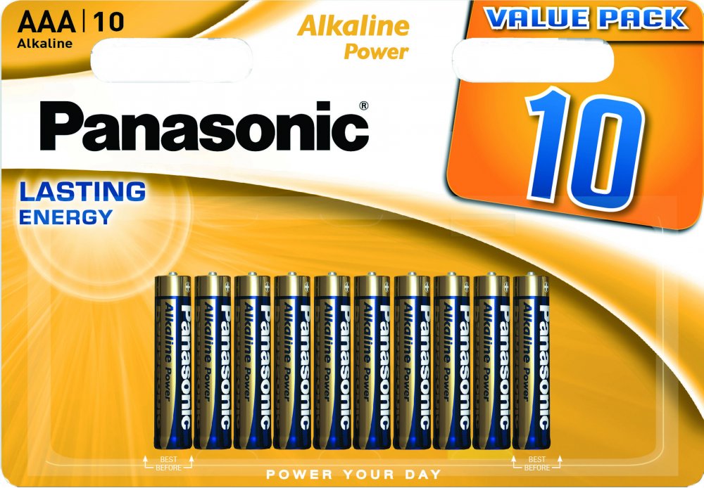 Bateria alkaliczna Panasonic Alkaline Power, AAA, 1.5V, LR03, 10 sztuk