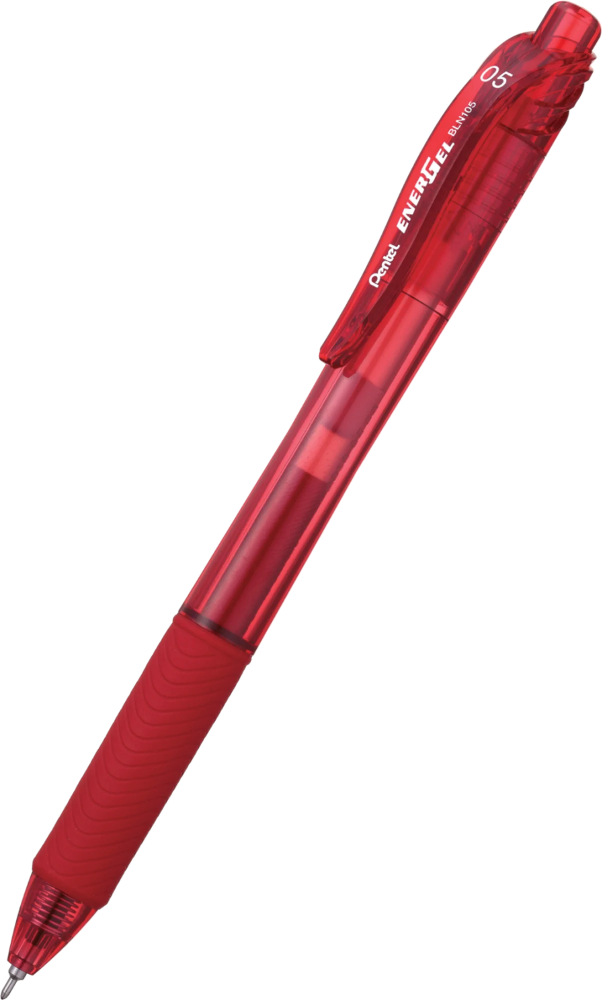 Pióro kulkowe automatyczne Pentel Energel BLN105, 0.5mm, czerwony