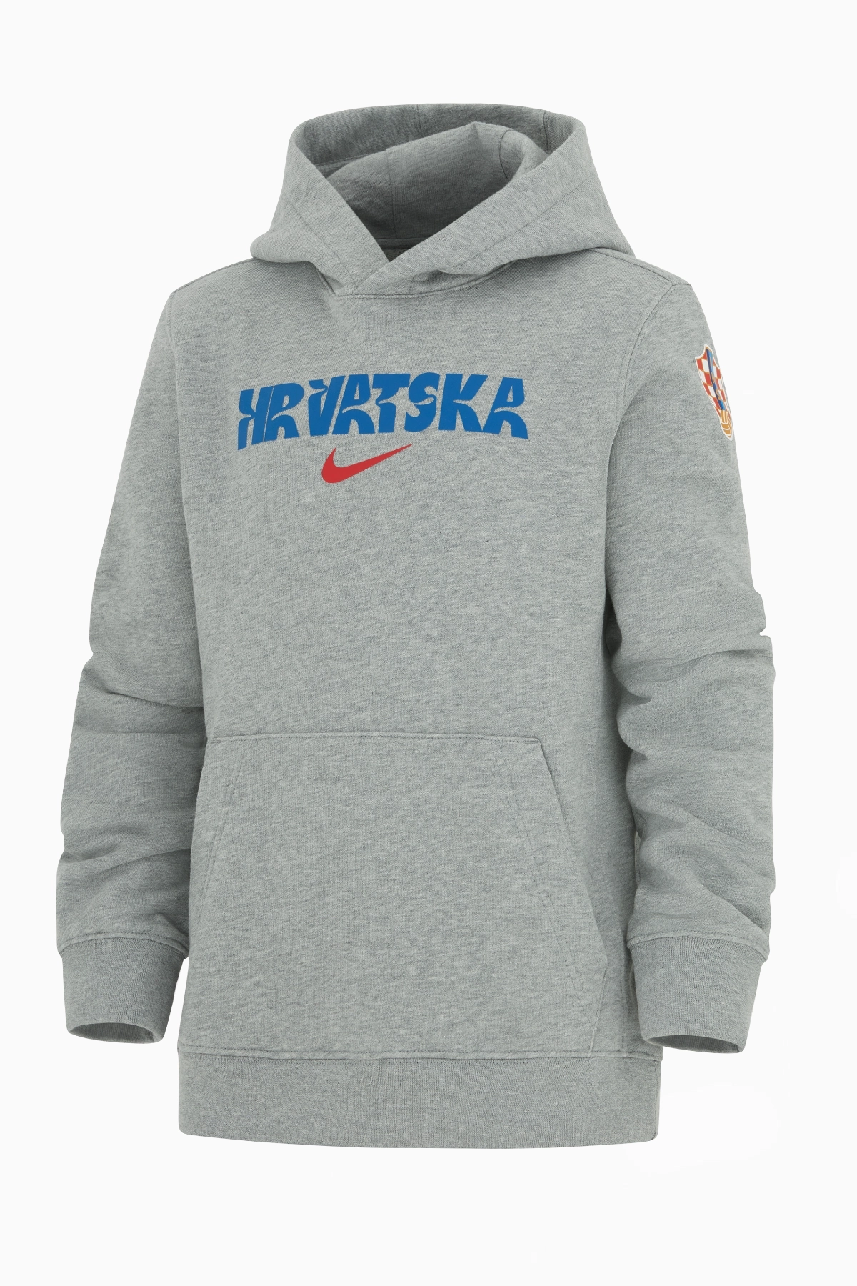 Bluza z kapturem Reprezentacji Chorwacji Nike Club Junior - Szary