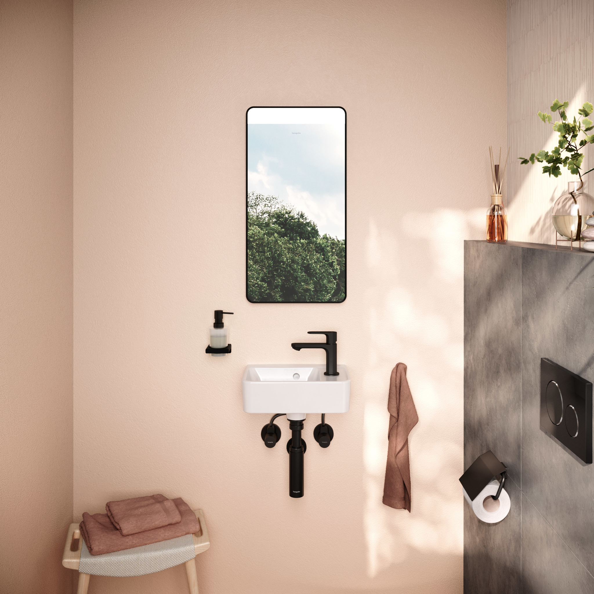 Hansgrohe Xanuia Q umywalka 36x25 cm prostokątna ścienna biała 60129450 - Wysyłka w 24h