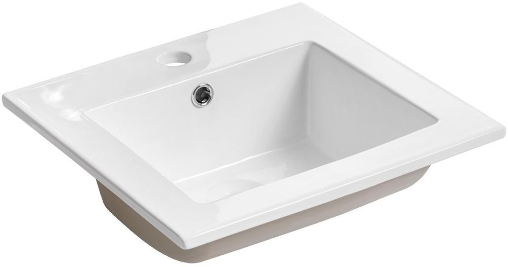Comad umywalka 42x42 cm kwadratowa meblowa biała CFP9048R
