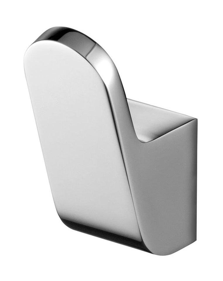 Bisk Futura silver wieszak pojedynczy chrom 02992 - Wysyłka w 24h
