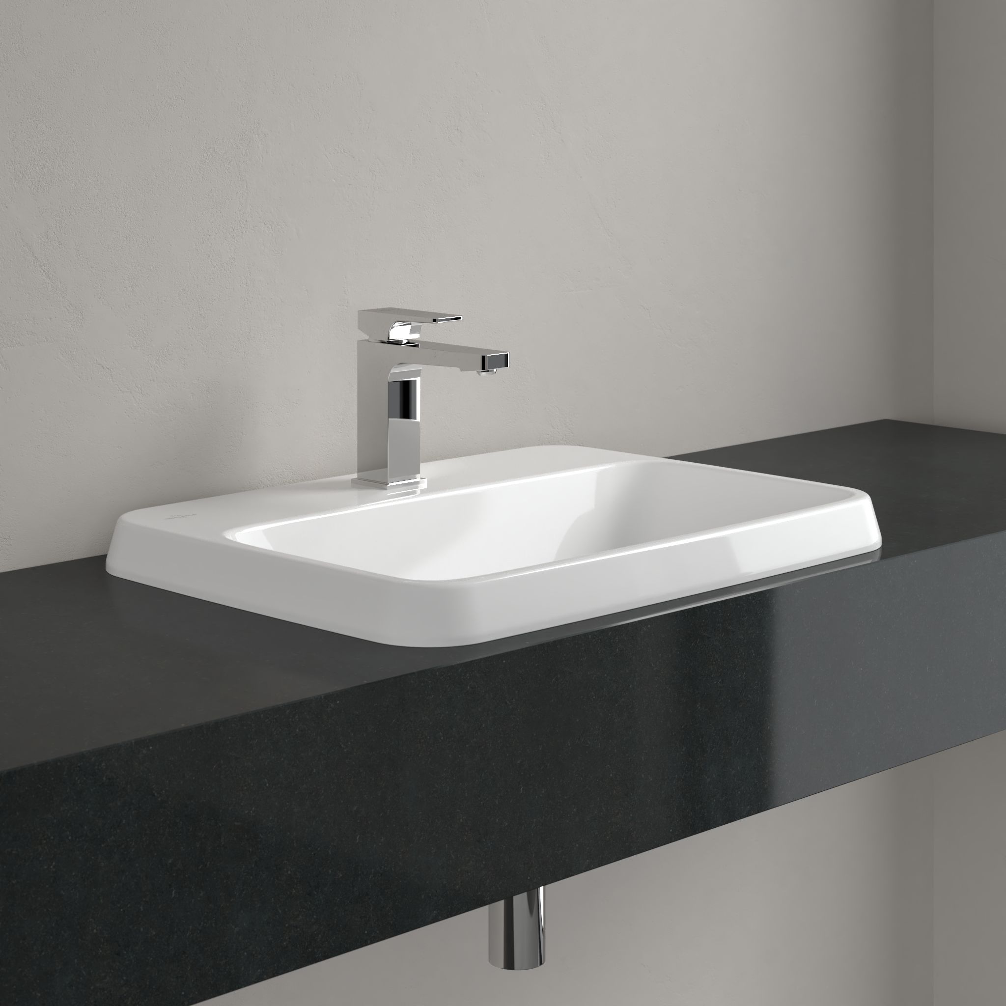 Villeroy & Boch Architectura umywalka 60x45 cm wpuszczana prostokątna Weiss Alpin 5A676101