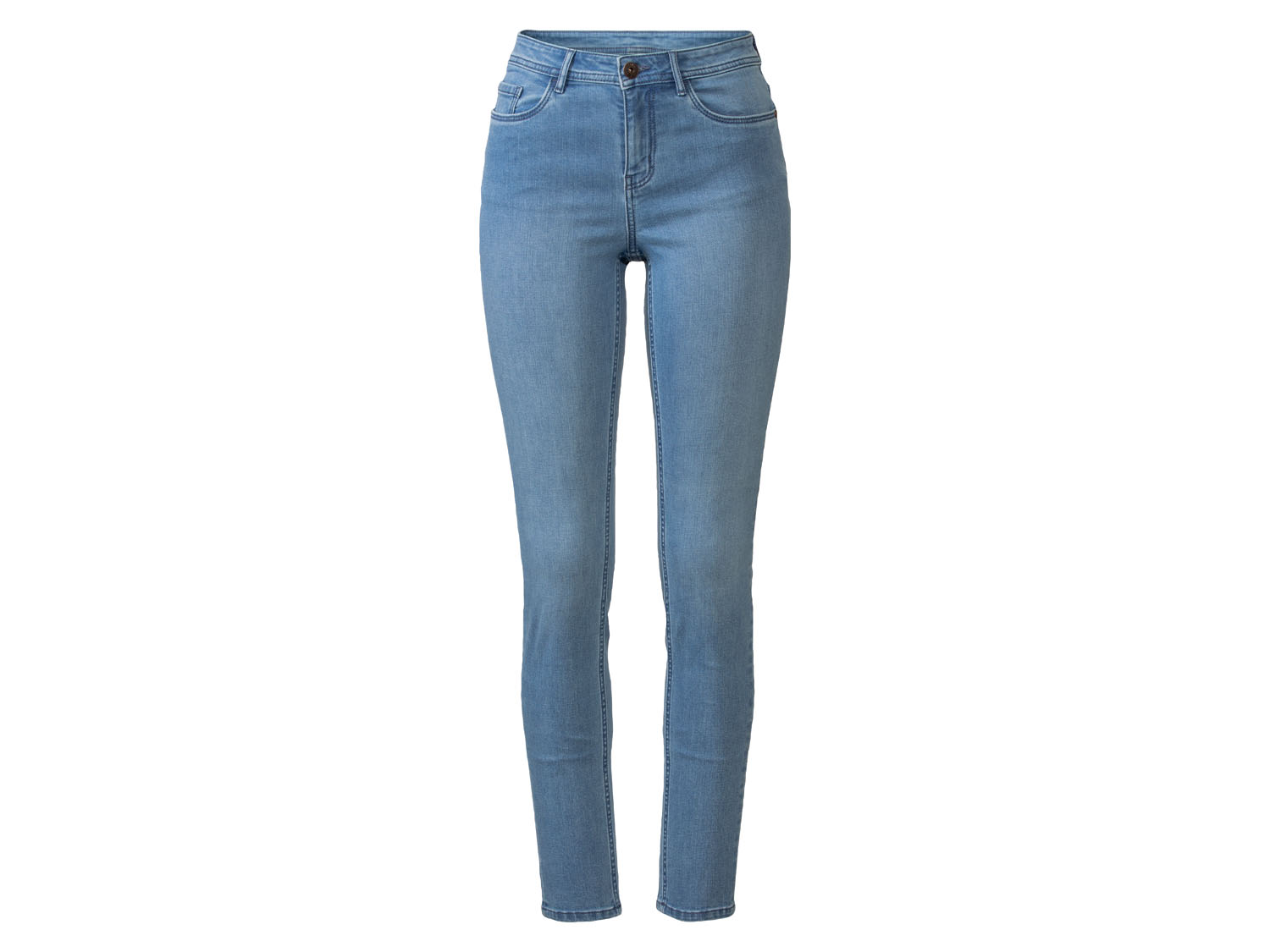 esmara Jeansy damskie z bawełną, Super Skinny Fit 46, niska sylwetka, Jasnoniebieski