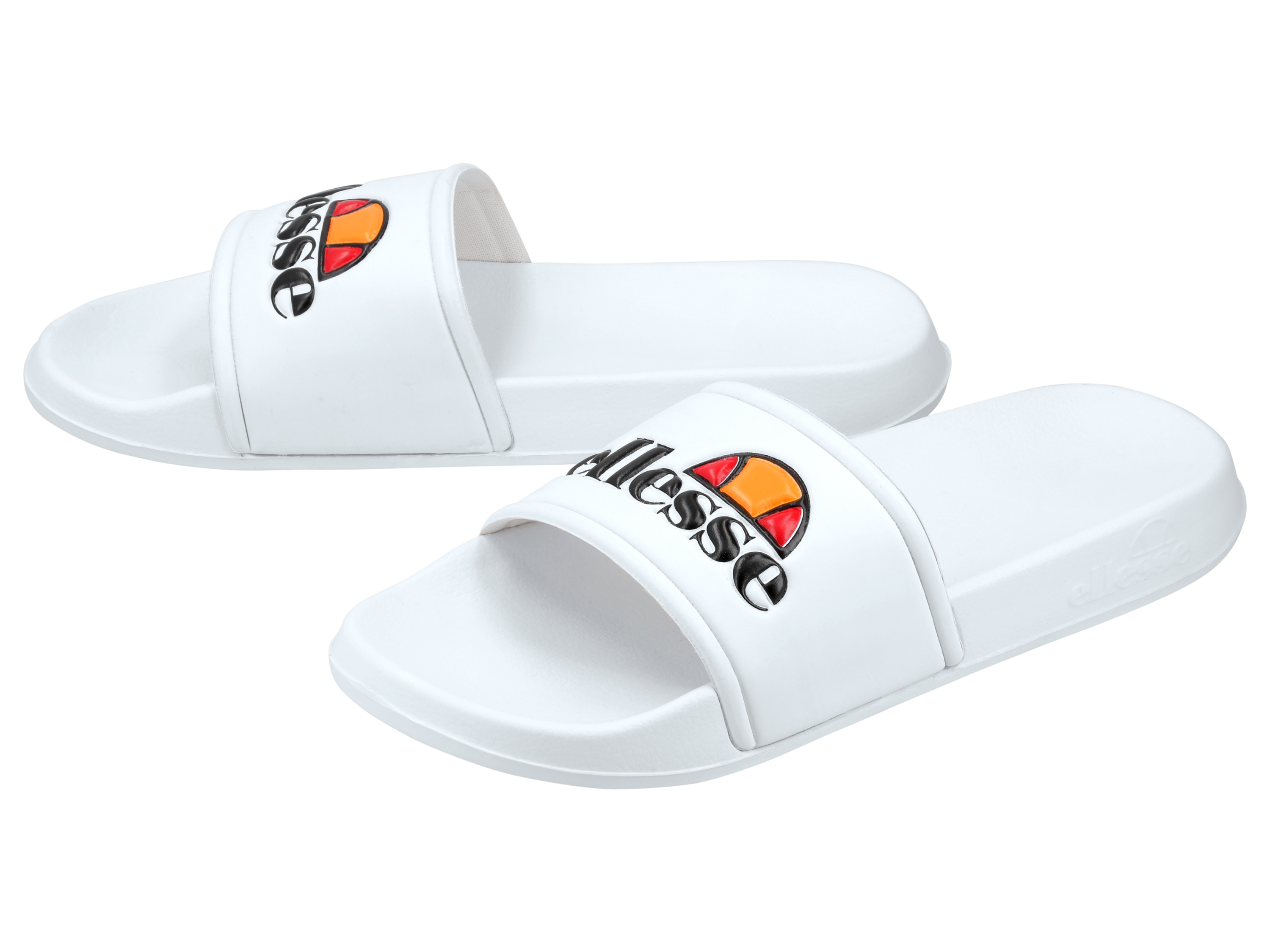 Ellesse Klapki damskie z logo Biały, 38