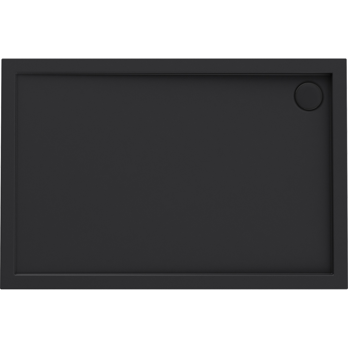 Darmowa Dostawa - Brodzik prostokątny 140x90 cm czarny Oltens Superior 15007300