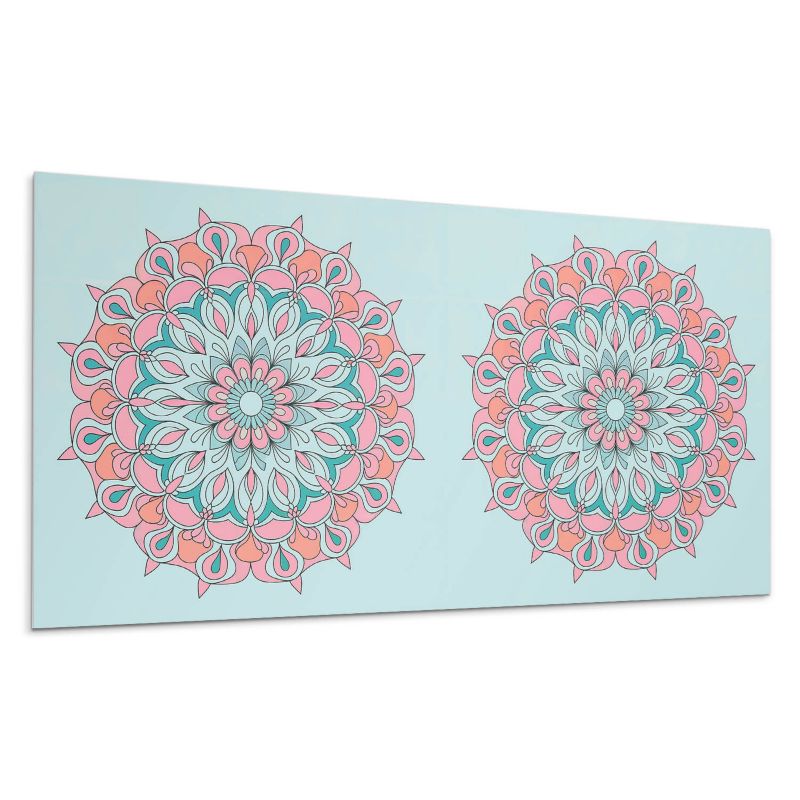 Panel samoprzylepny Wallfluent 100x50 cm Mandala ozdobiona liśćmi 1 szt.