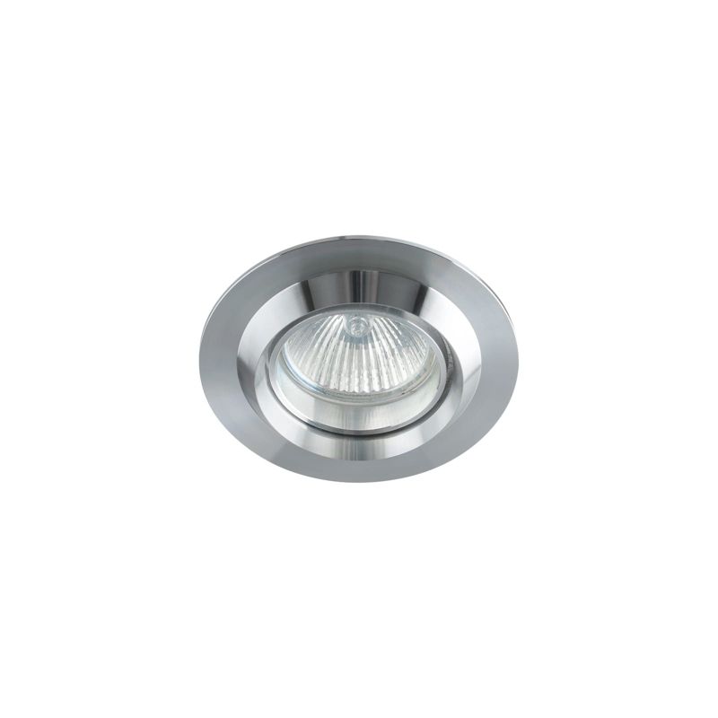 Oprawa sufitowa wpuszczana Italux Dolero srebrny satyna 1 x GX5.3 x 50W IP20 wym: 10 x 10 cm okrągła - 1 szt.