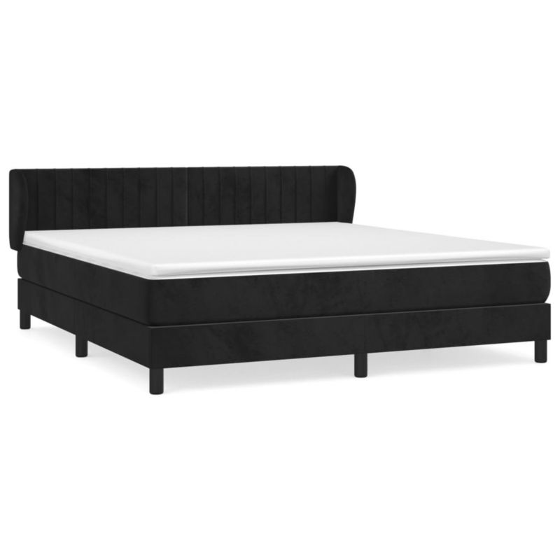 Łóżko kontynentalne WaszeMeble 180x200 cm czarne WM-3127627 1 szt.