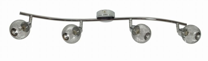 Lampa sufitowa Candellux Novel chromowana wym: 18 x 84 x 8 cm 4xG9 x 40W 1 szt.