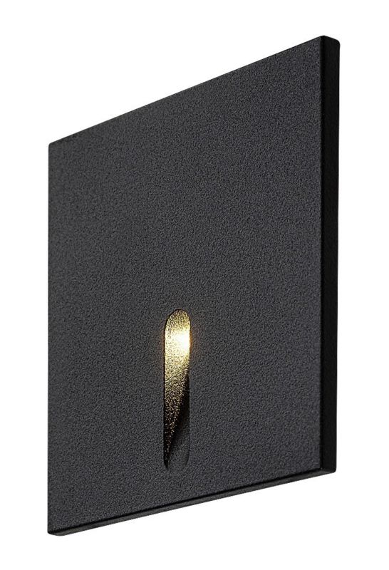 Oprawa oświetleniowa schodowa Rabalux Boven czarna LED 3W 3000K 10lm IP20 wym: 6,5 x 6,5 x 7,5 cm kwadratowa - 1 szt.