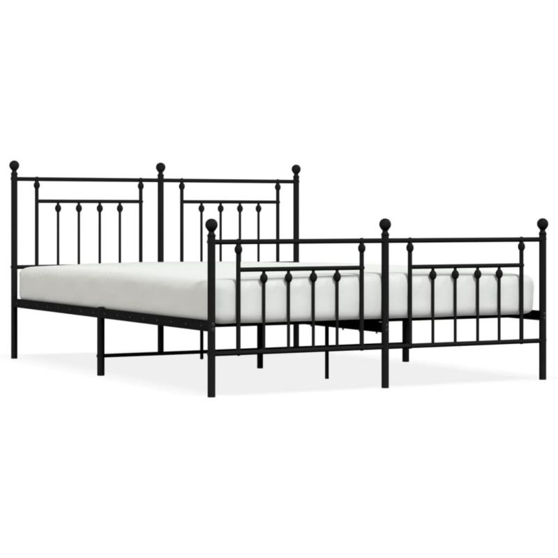 Łóżko metalowe WaszeMeble 180x200 cm czarne WM-353559 1 szt.