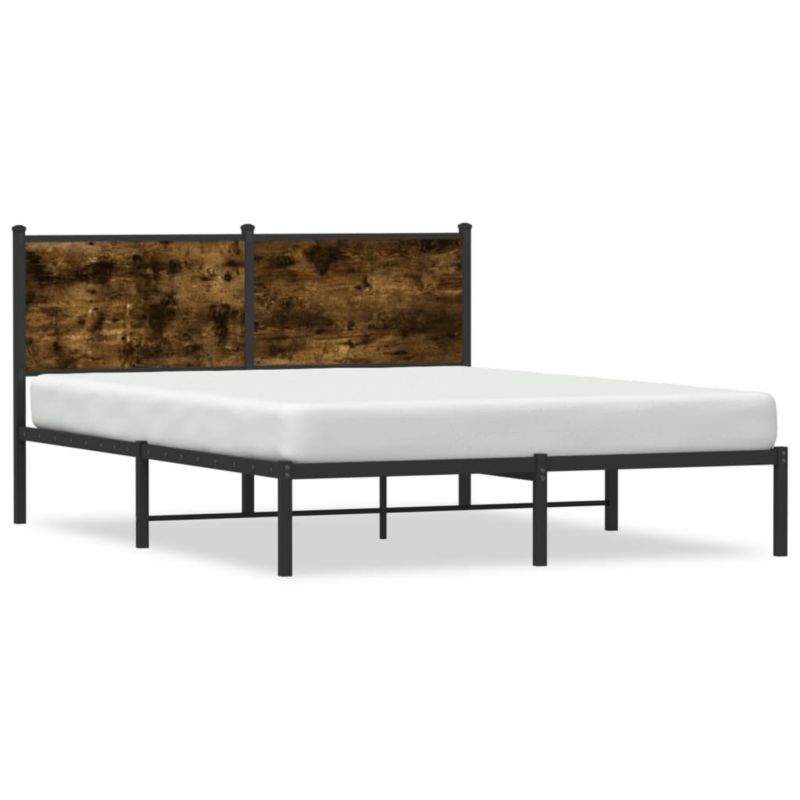 Łóżko metalowe WaszeMeble 140x190 cm dąb WM-4007667 1 szt.