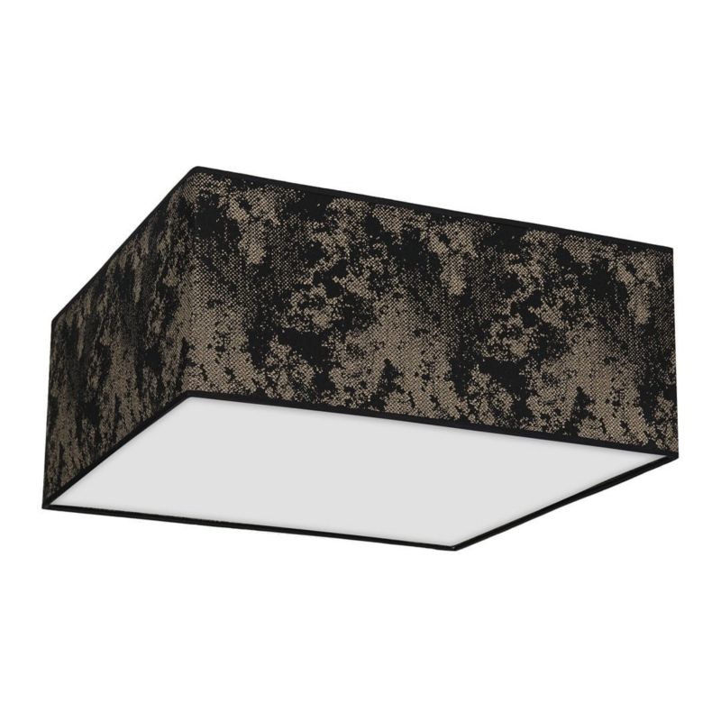 Plafon sufitowy nowoczesny Milagro Satino czarny 3 x E27 x 40W IP20 wym: 13 x 50 x 50 cm - 1 szt.