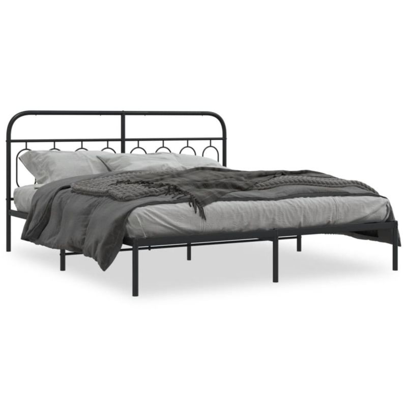 Łóżko metalowe WaszeMeble 183x213 cm czarna WM-377122 1 szt.