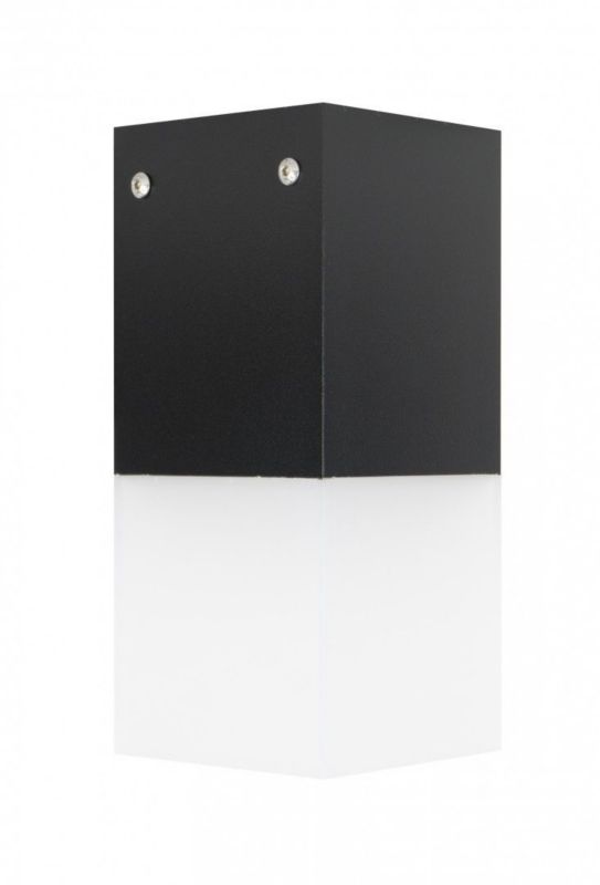 Lampa sufitowa zewnętrzna SU-MA Cube czarna 1 x E27 x 20W IP44 wym: 22 x 10 x 10 cm - 1 szt.