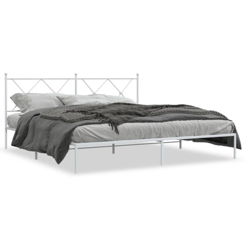 Łóżko metalowe WaszeMeble 183x213 cm biała WM-376556 1 szt.