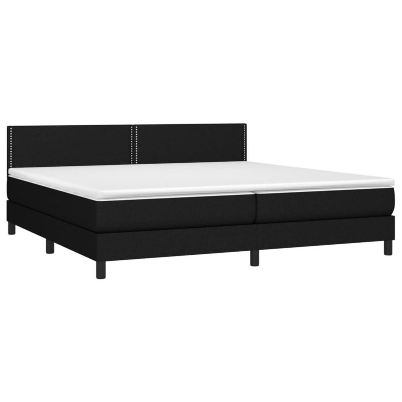 Łóżko kontynentalne WaszeMeble 200x200 cm czarne WM-3133103 1 szt.