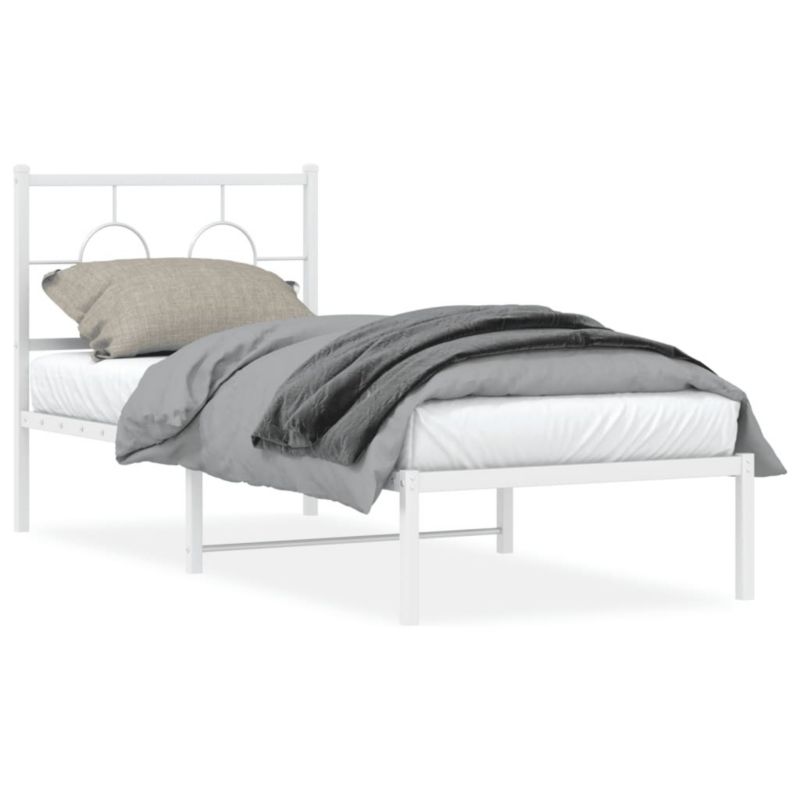 Łóżko metalowe WaszeMeble 80x200 cm biała WM-376266 1 szt.