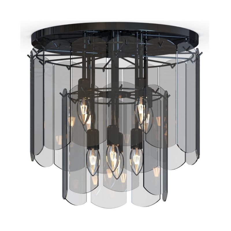 Lampa sufitowa Zuma Line Nira czarny chrom wym: 45 x 43 x 43 cm 8xE14 x 40W 1 szt.