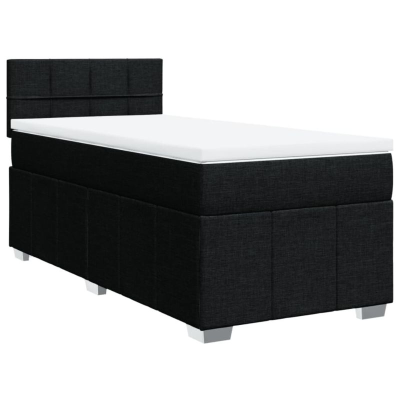 Łóżko kontynentalne WaszeMeble 90x200 cm czarne WM-3286953 1 szt.