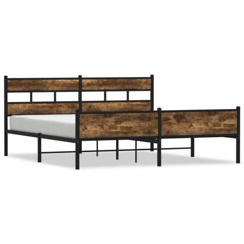 Łóżko metalowe WaszeMeble 193x203 cm dąb WM-3308493 1 szt.