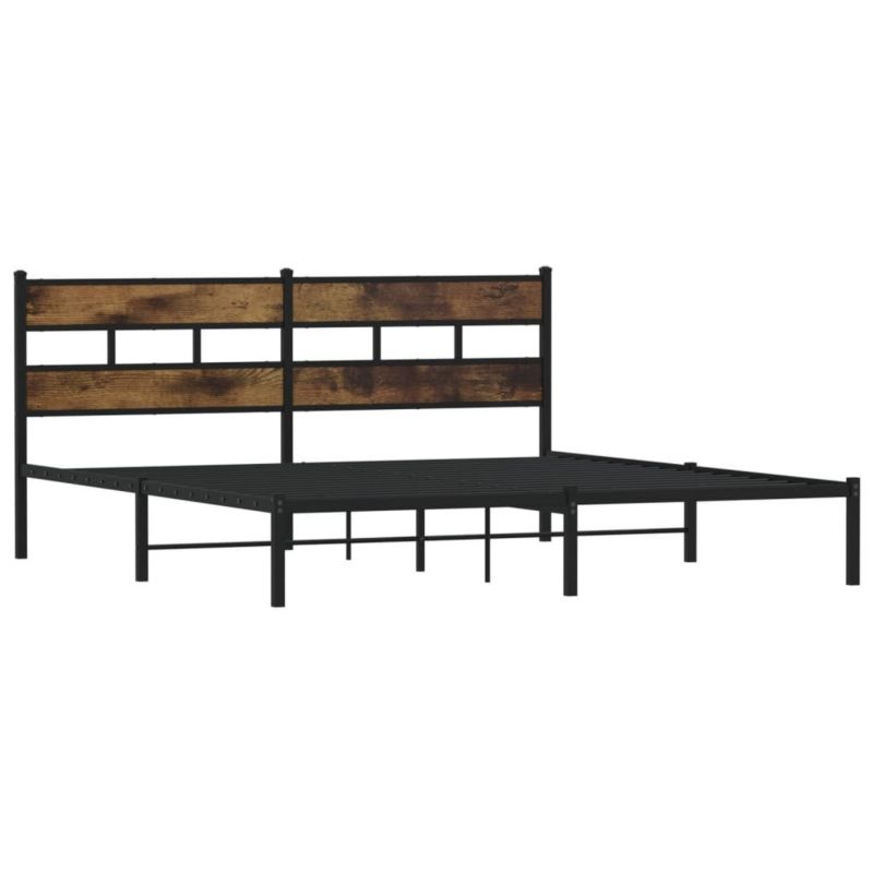 Łóżko metalowe WaszeMeble 193x203 cm dąb WM-4017059 1 szt.