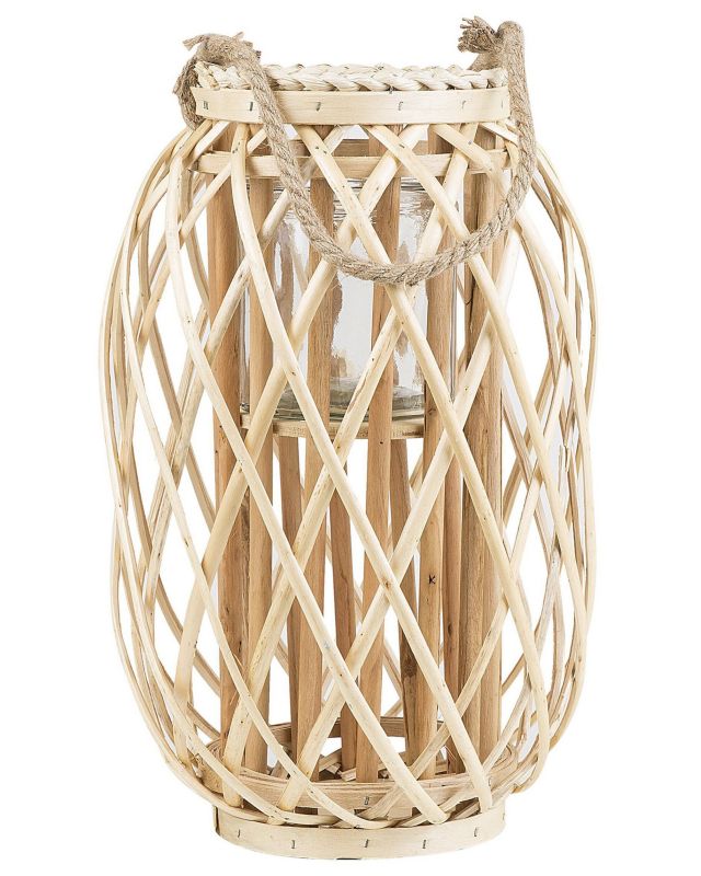 Lampion Mauritius Drewno Naturalny 1 szt.