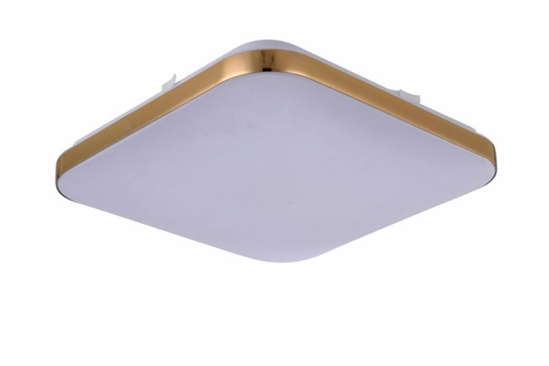 Plafon Light Prestige złoto-biały LED 18W 4000K kwadratowy IP20 wym: 6,5 x 33 x 33 cm metal - 1 szt.