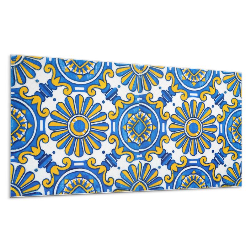 Kafelki samoprzylepne Wallfluent 60x30 cm Wzór kwiatów na ceramice 6 szt.