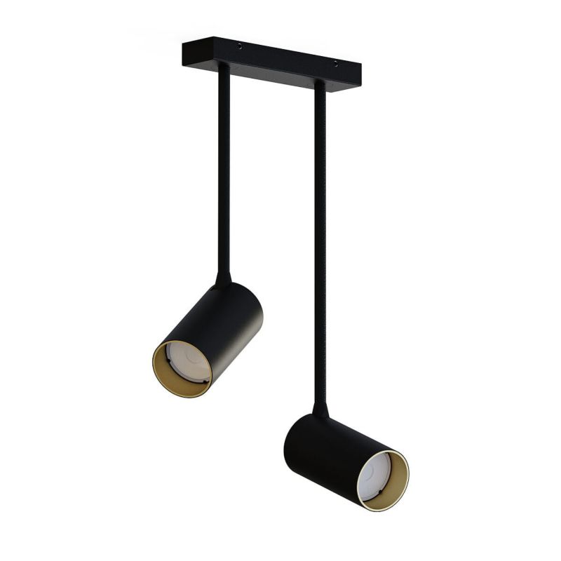Lampa sufitowa Nowodvorski Lighting Mono czarna 2 x GU10 x 10W wym: 7 x 31 cm - 1 szt.