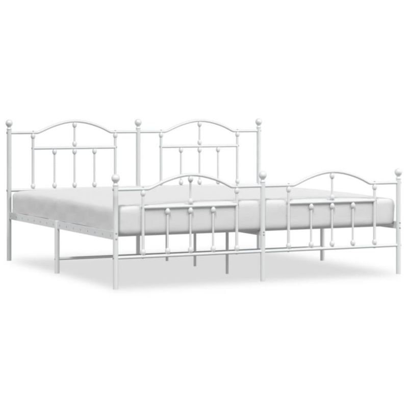 Łóżko metalowe WaszeMeble 193x203 cm biała WM-353512 1 szt.