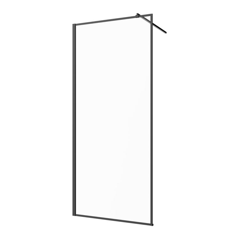 Kabina prysznicowa Invena Walk-In II z czarnym profilem 200 x 120 cm , 1 szt.